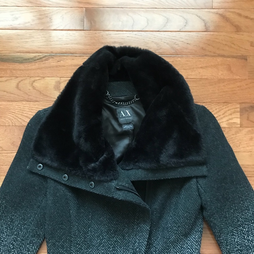 Armani Exchange XS Winter Jacket in Black - Picture 6 of 6
